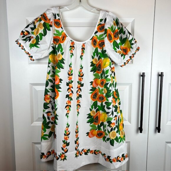 NWT FARM Rio Papaya Salad Scarf Mini Dress - Picture 2 of 8